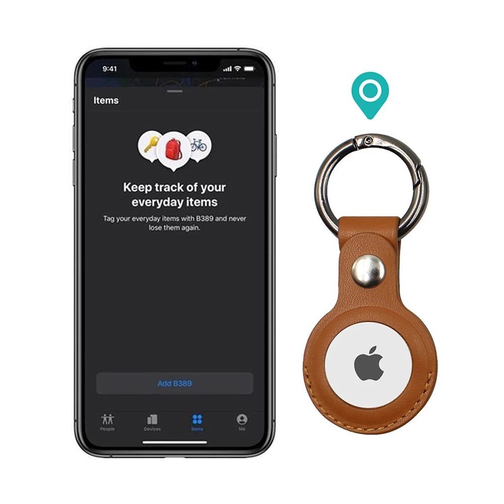 

Чехол IER из искусственной кожи для Apple airтеги защитный чехол для брелока чехол для Airtag Tracker Anti-lost Locator устройство Кожаный чехол для Airtag