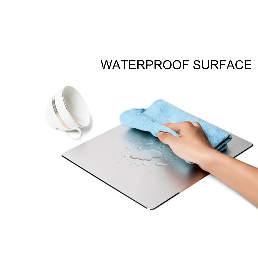 Алюминиевый Тонкий игровой коврик для мыши CHUYI водонепроницаемый ПК ноутбука