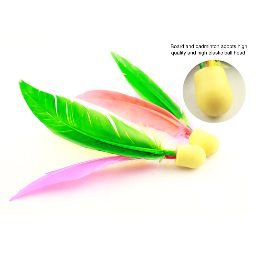 

2Pcs Ball Rackets Set Wooden Beach Table Tennis Ball Sand Team Games Toy Wood Badminton Pingpong Paddles Adults Kids