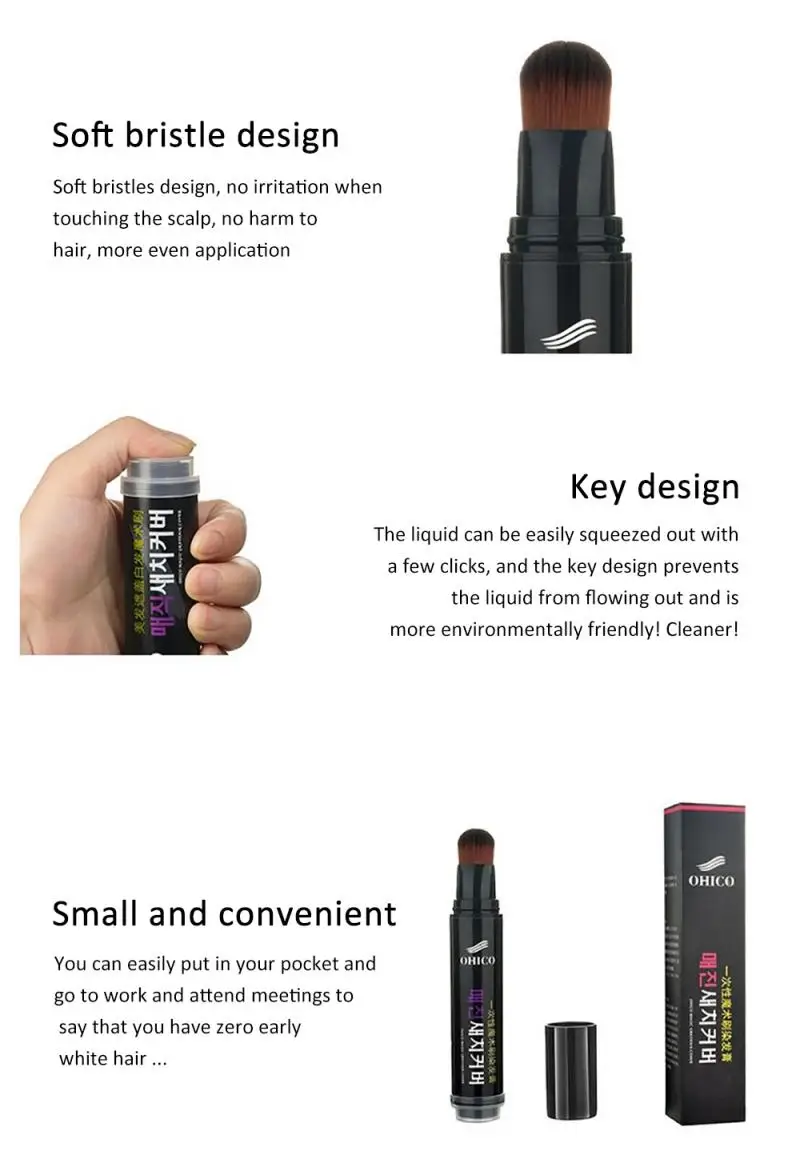 2 цвета чистый растительный съемный Макияж палочка для окрашивания волос