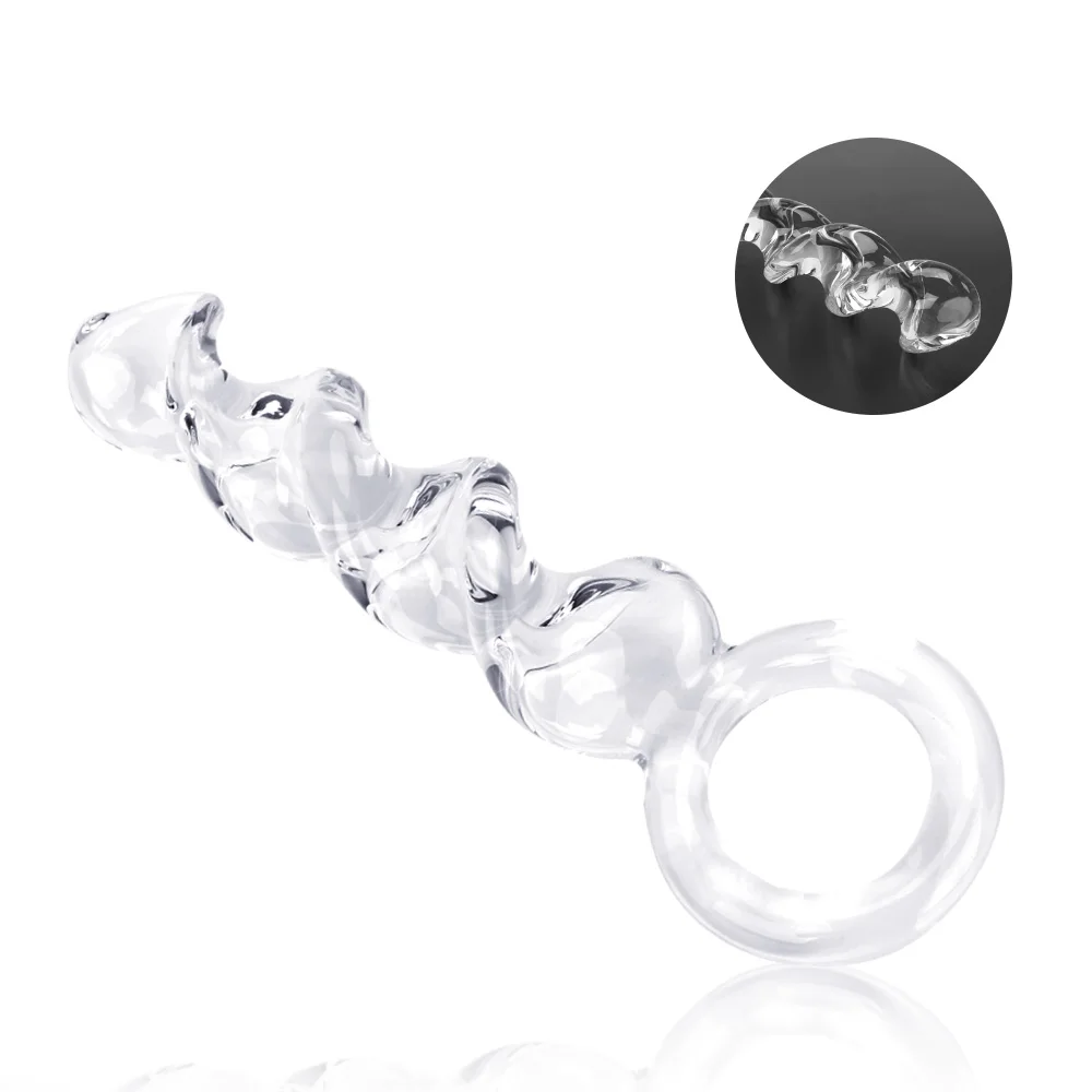 VATINE Pyrex Хрустальная Анальная пробка искусственный длинный пенис член для