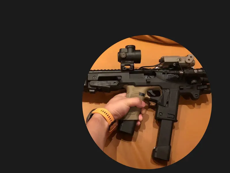 Набор игрушек Glock G17 G19 G20 20/20 G1 модифицированный нейлоновый задний кронштейн