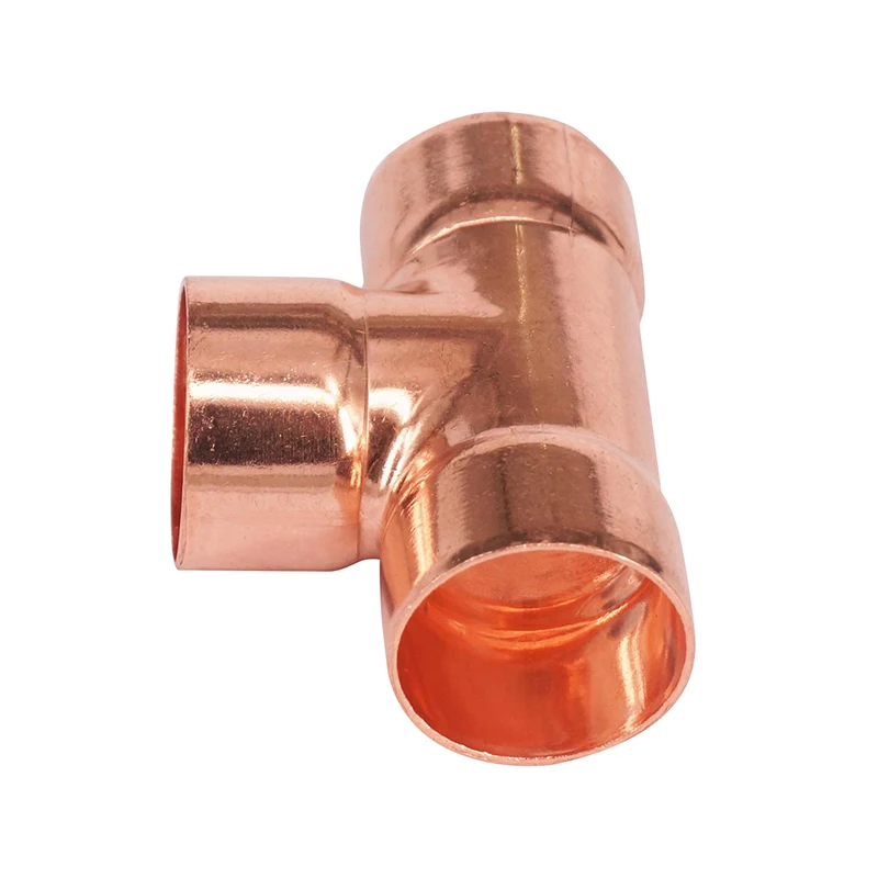 35x1.2mm Copper End Feed Euqal Tee 3 Way Pipe Fitting Plumbing for gas water oil | Обустройство дома