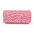 100 мрулон (красный + белый) хлопковый шпагат Шпагат Веревка хлопковый шнур бутылка хлопковый шнур Подарочная коробка декоративное ремесло