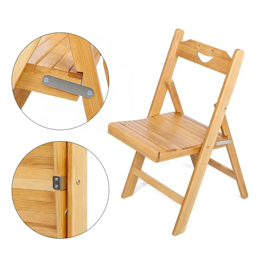 Портативное бамбуковое складное кресло для пожилых людей простое пляжное