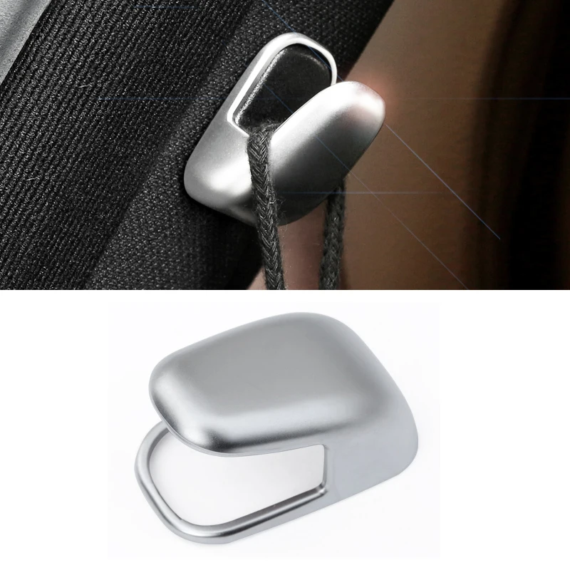 2 шт. Стайлинг автомобиля интерьер Окно B стойка крючок Серебряная обшивка для