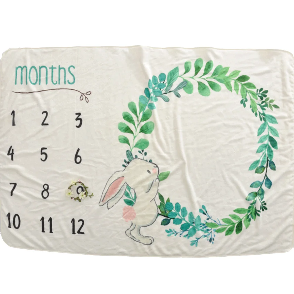 102X152cm детское одеяло для фотосъемки реквизит знаковое фон ежемесячное | Мать и