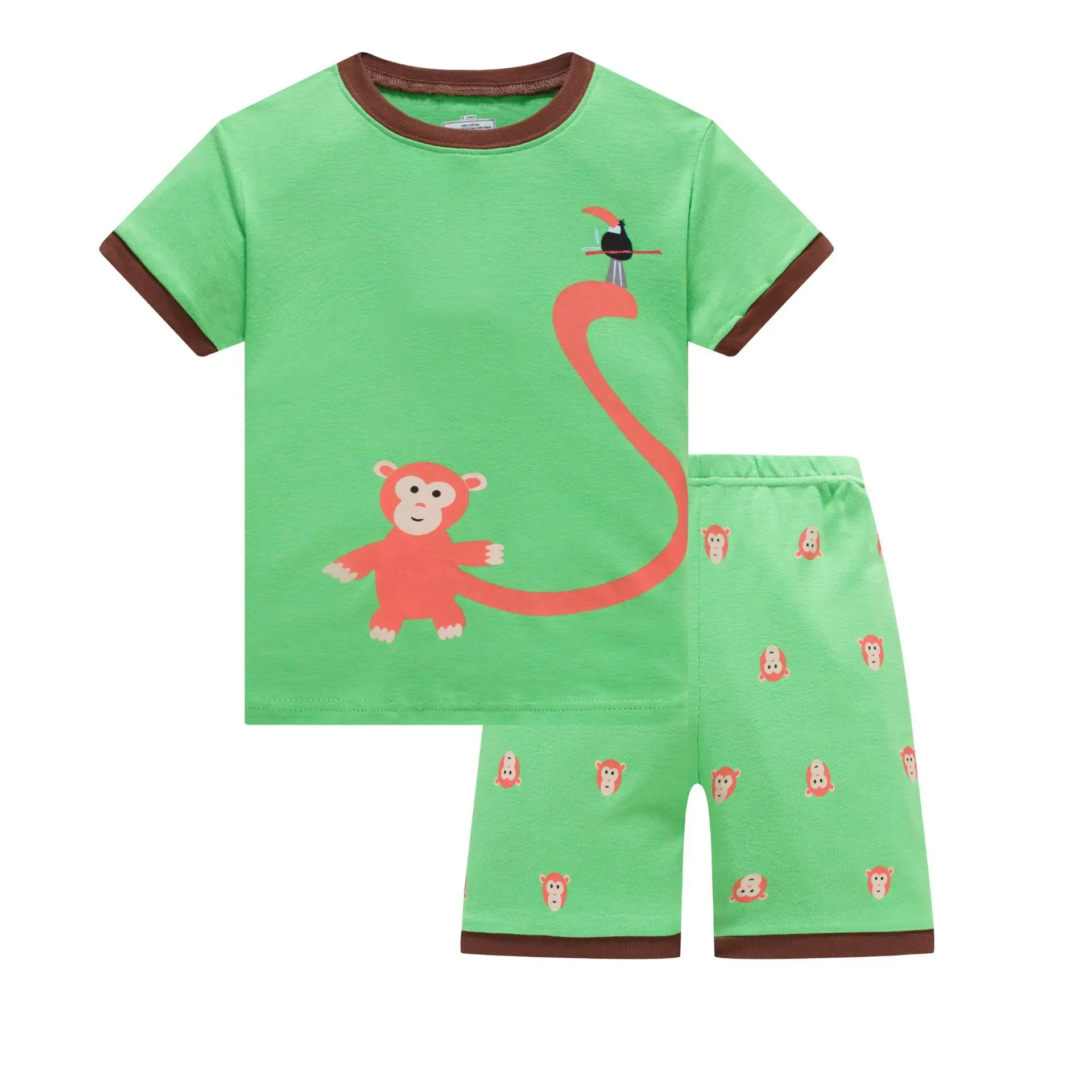 

Children's Pajamas Summer Short-sleeved t shirt + shorts sports set Kids Pyjamas Boys Pajamas Baby Sleepers Sleepwear 1-10T
