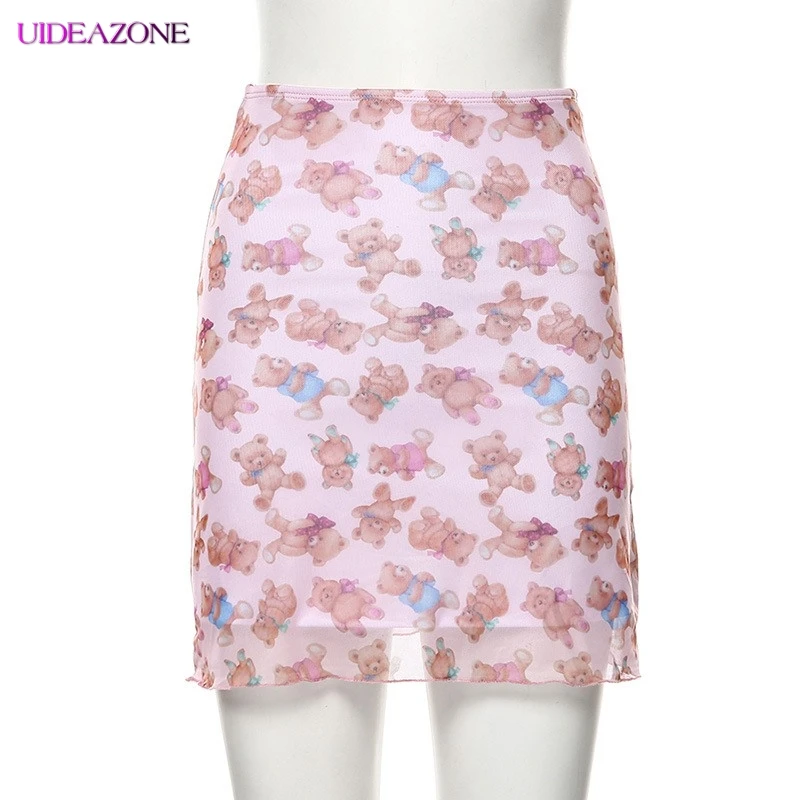 UIDEAZONE/комплект из двух предметов с принтом медведя для маленькой пары сетчатые