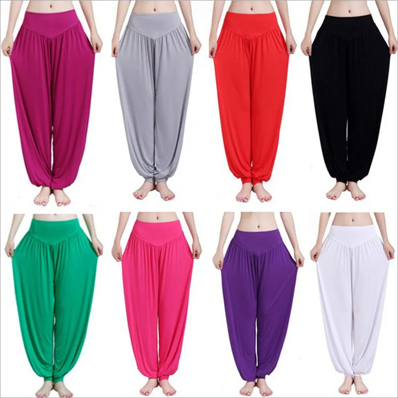 

Urgot Yoga Pants Women Plus Size Colorful Bloomer Dance Yoga TaiChi Full Length Pants Smooth No Shrink Antistatic Pants Dropship