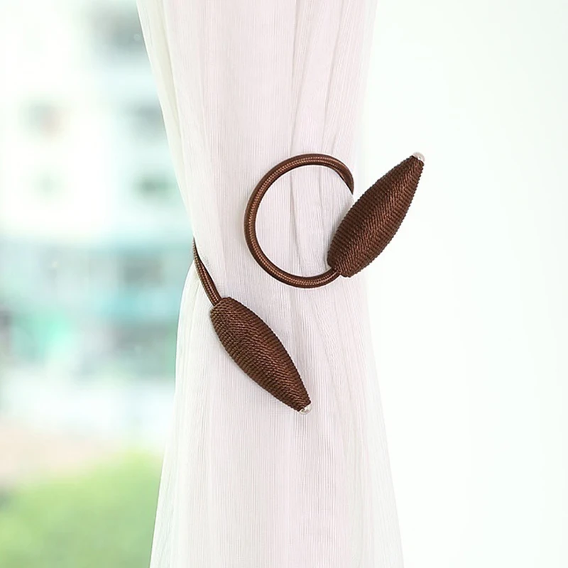 2 шт произвольной формы сильный Занавес Tiebacks сплав Висячие ремни веревки занавес