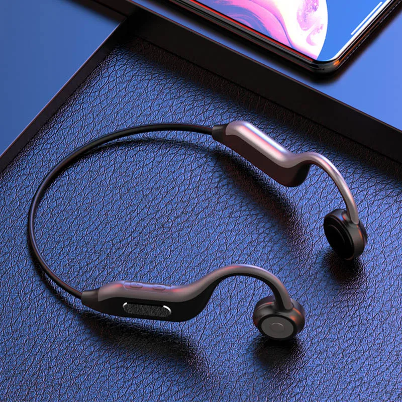 GGMM B1-S Wireless Bluetooth Headphones BT5.0 Free Ear Bone Conduction Headset Earphones With Mic For Outdoor Sports Fitness | Электроника