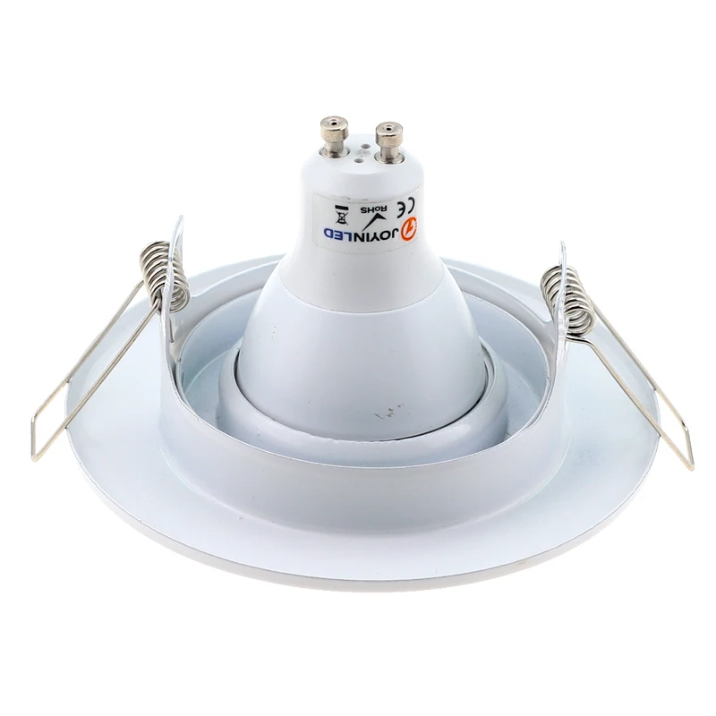 

Zinc Alloy White Recessed Spotlight Frame MR16 GU10 Socket Adjustable Ceiling Fitting Hole Lamp Lighting Fixture For Indoor