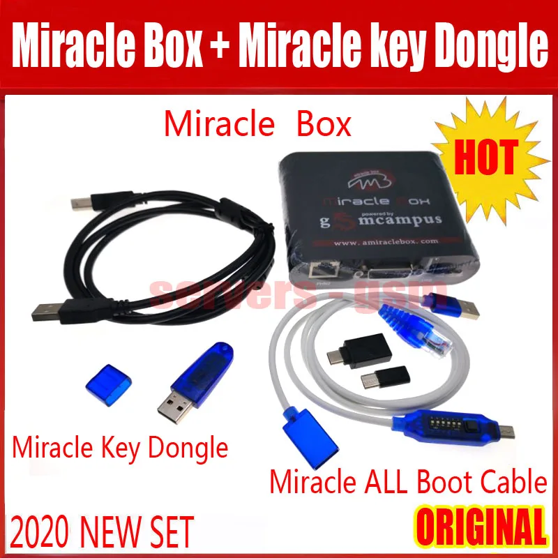 2020 OIGINAL Новый Miracle Box с Key Dongle + miracle UMF все загрузочный кабель для китайских