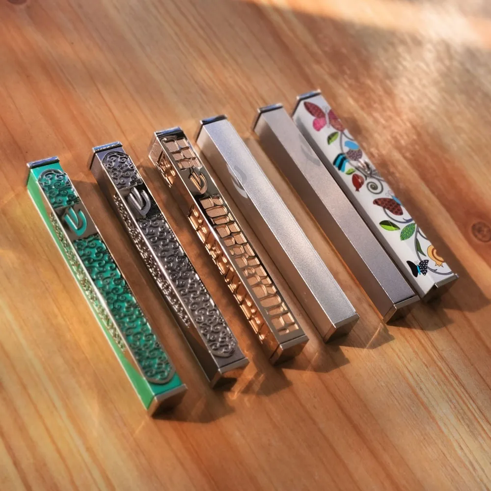 Mezuzah-Accesorios de decoraci&oacute;n del hogar, Metal sin desplazamiento (aleatorio)-0