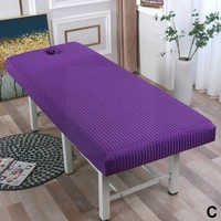 beauty salon bed cover fitted bed sheet elastic full with face bed rubber table cover cover massage hole spa band v8q2