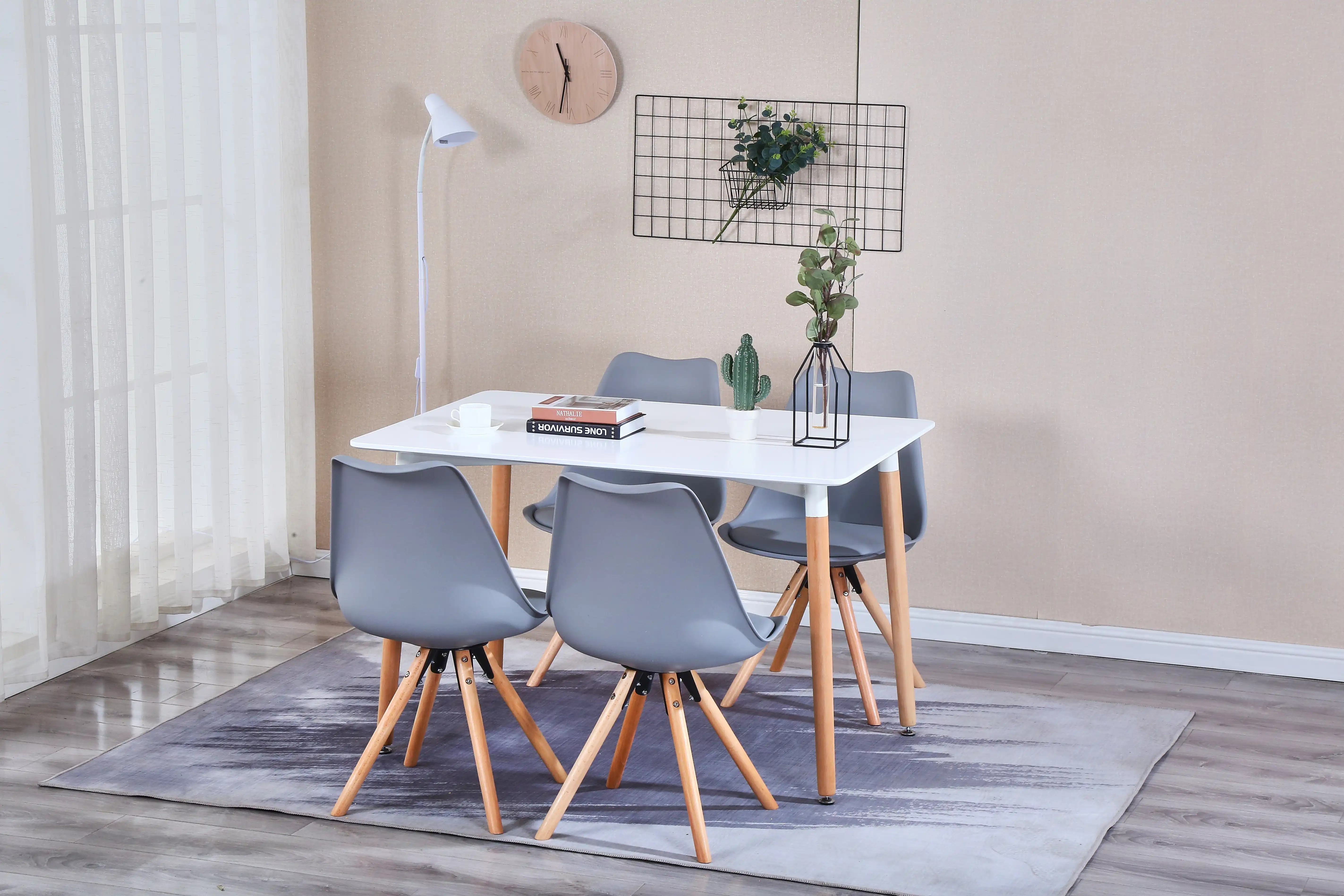 Набор из 6 средневековых обеденных стульев деревянные ножки бука подходит для