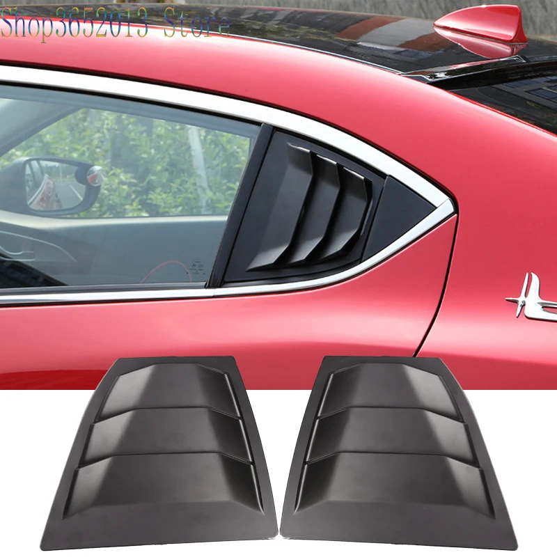 

2 шт., матовые чёрные жалюзи для заднего стекла Mazda 3 Axela 2014 2015 2016 2017 2018