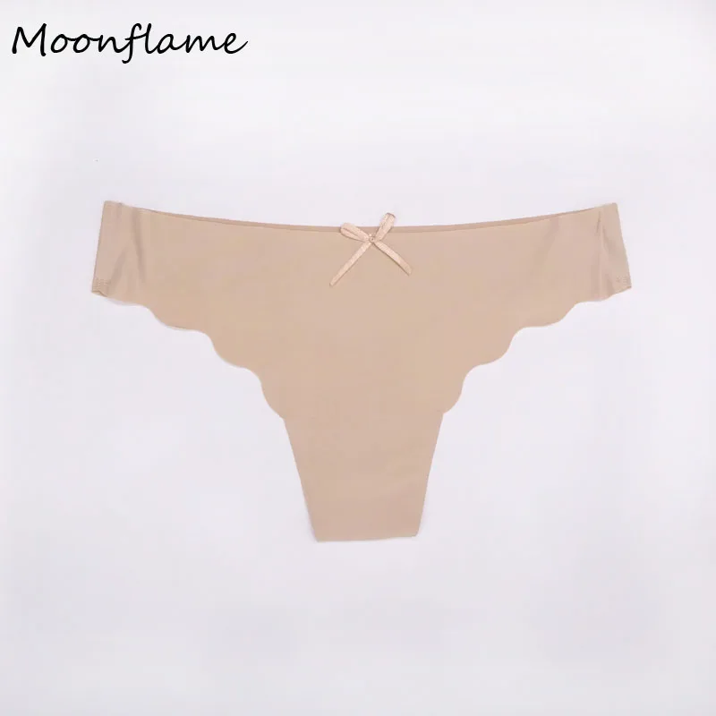 khaki Moonflme 3 шт./лот Новое поступление бесшовное нижнее белье женские стринги 87331 - Цвет: khaki