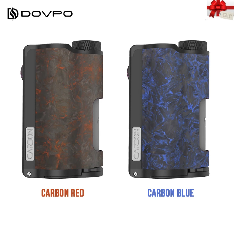 Оригинальный DOVPO Topside Dual Carbon Squonk Box Mod с чипом YIHI двойной батареей 18650 макс. 200 Вт vs Drag