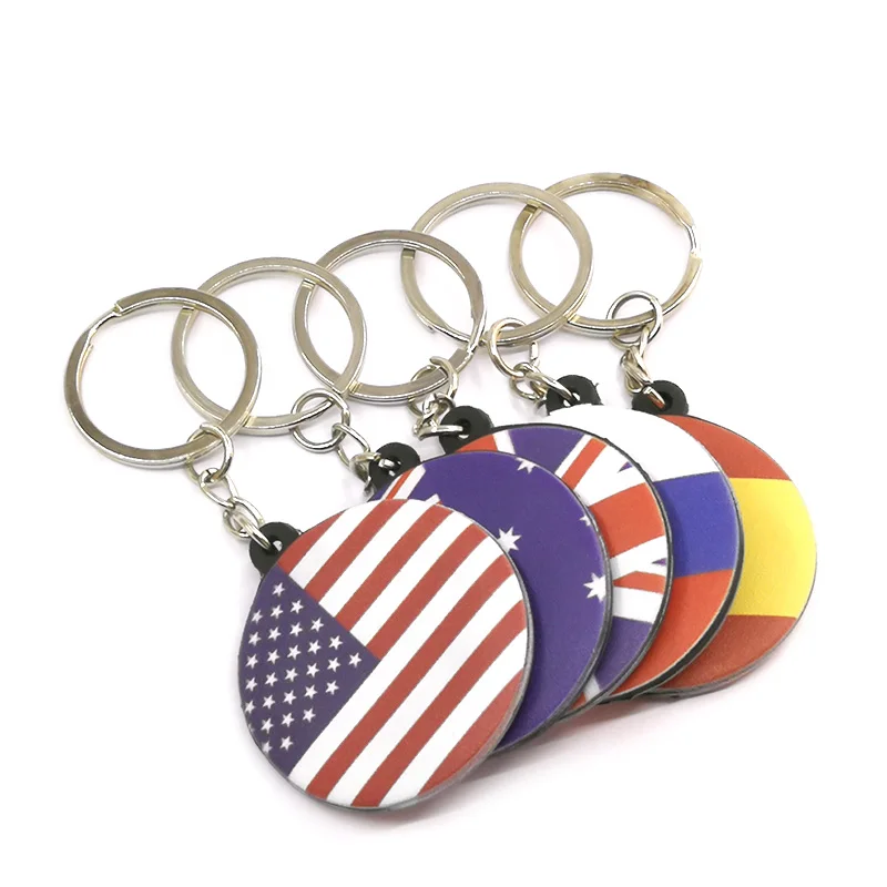 1 шт. брелок для ключей с УФ-печатью российским флагом безделушки подарок на день