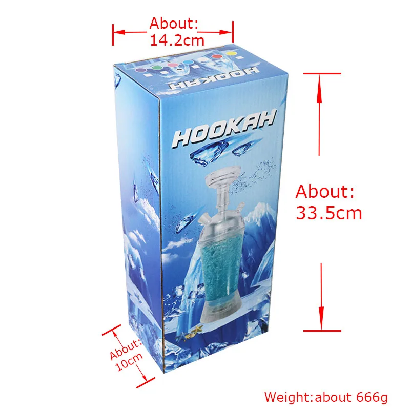 SY высокое качество Портативный светодиодный светильник из акрила для кальяна