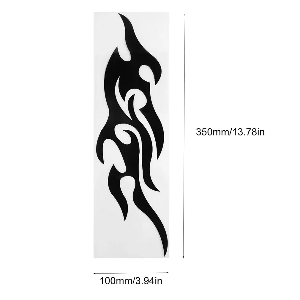 

2pcs Universal Car Sticker Styling Engine Hood Motorcycle Decal Decor Mural Vinyl Covers Accessories Auto Flame Fire &