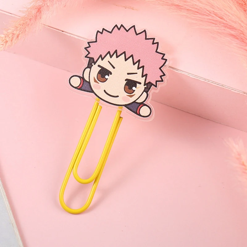 

2 pcs Cute Cartoons Bookmarks Paper Clips Pins Bookmark Clips For Office Supply Student School Stationery Children Gift