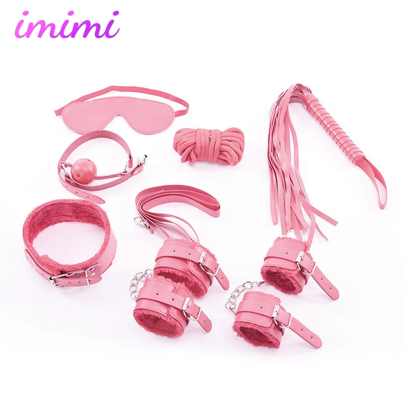 7 шт./компл. секс аксессуары эротические сексуальные наручники манжеты на лодыжки