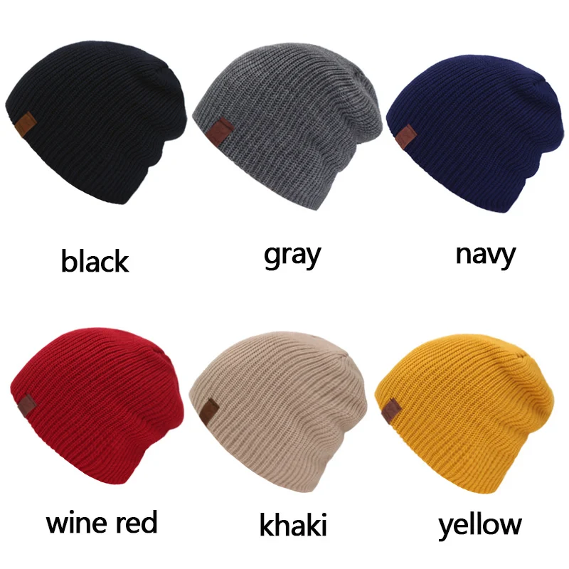 Бренд Skullies Beanies, мужские зимние шапки для мужчин, вязаная шапка, женская шапка Gorro, одноцветная, Beany, Теплая мужская зимняя шапка, Мужская Шапка-бини