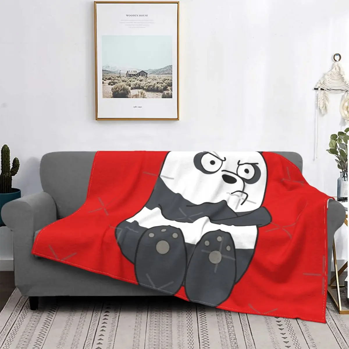 

Manta de Panda a Куадрос, colcha para cama, sofa, cama, toalla, manta de muselina, colcha de Пикник