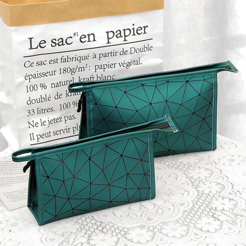 Модная Женская дорожная косметичка из искусственной кожи для хранения Мужская