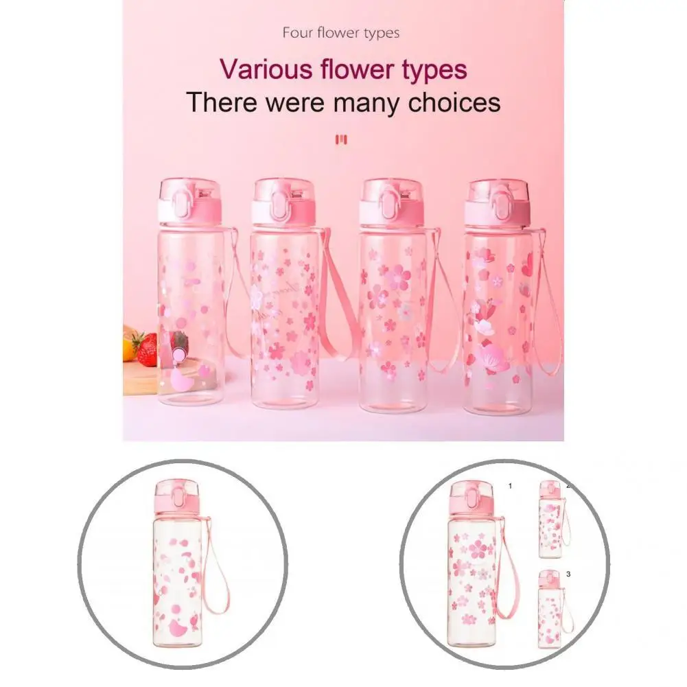 

Water Bottle Food Grade High Visibility Kids Bottle Portable Anti-fall Girl Water Bottle for Office Drinking Bottle