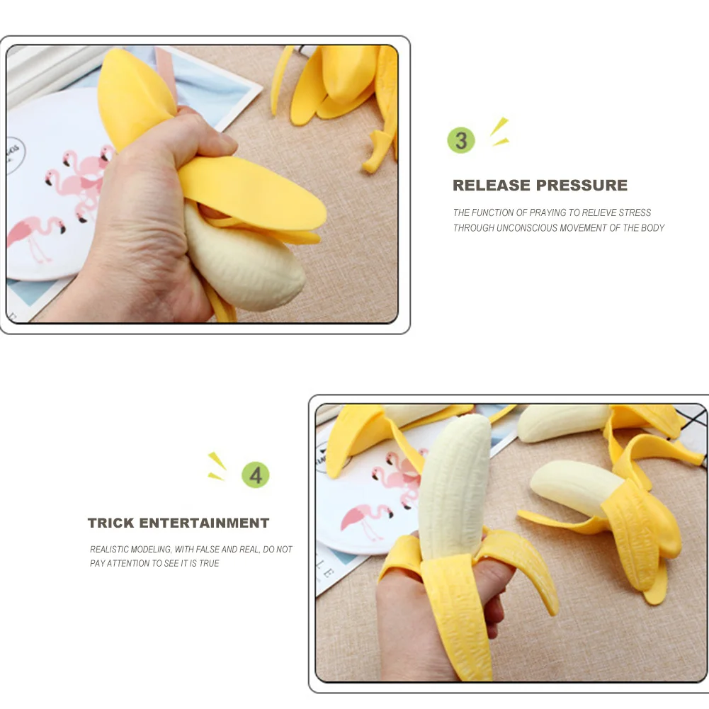 New Decompression Toys Peeling Banana Squishy Slow Rising Spoof Lanyard Funny Stress Antistress For Children Gift enlarge