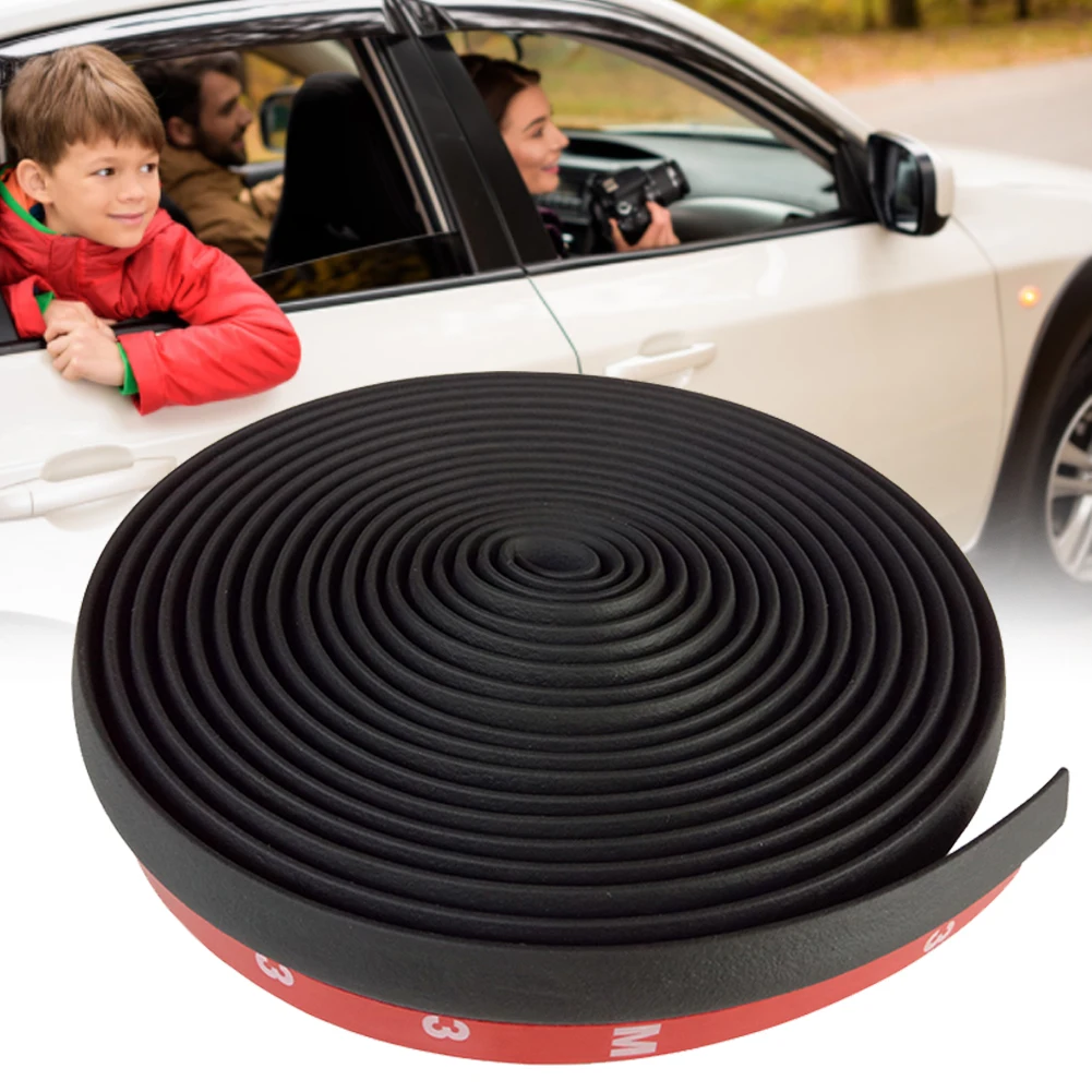 

4 Meters P Type Car Door Seal Strip EPDM Noise Insulation Anti-Dust Soundproofing Car Rubber Seal Car Interior Maintainess Parts