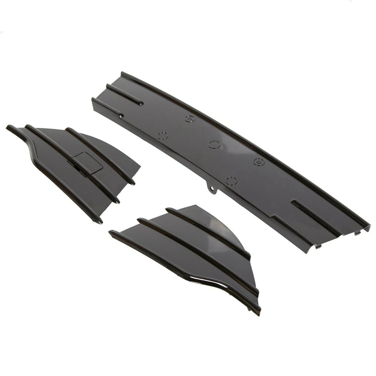 3Pcs Car Trim Front Bumper Lower Grille Fog Protector Cover for Ford Escape Kuga 2013-2016(Gloss Black) | Автомобили и мотоциклы