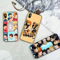 comic manga haikyuu boys phone case for iphone 6s 8 7 plus 12 mini 11 13 pro max xs mobile shell xr x 5 se 2020 anime hard cover