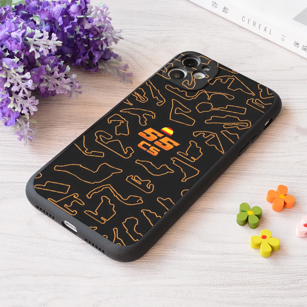 

For iPhone Carlos Sainz Circuits Print Soft Matt Apple Case