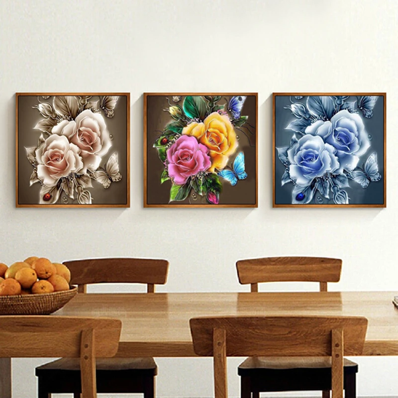 Элегантный цветок розы 5D алмазная картина Dreamy Flora частичная Смола DIY Алмазная