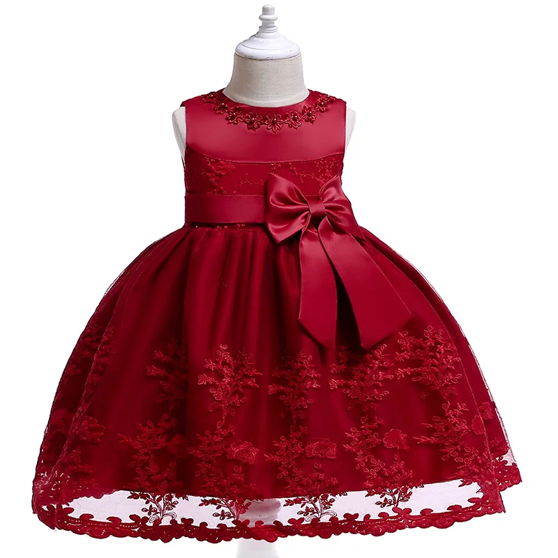 

Baby Girl Red Christmas Princess Dress Formal Children Tangled Role Playing Clothes Party Costumes 9M-2T Cosplay