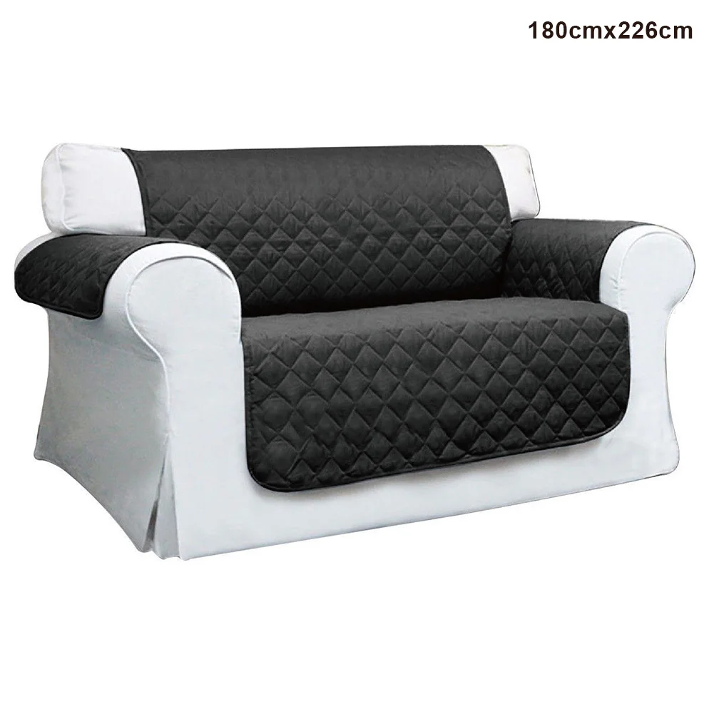 black 180cmx226cm Стеганный диван для кресел и диванов ПЭТ протектор скольжения крышка Подушка для мебели кидает TN88 - Цвет: black 180cmx226cm