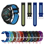 Ремешок сменный силиконовый для Huawei Watch GT3 42 мм 46 мм 2e GT2 Pro Honor MagicWatch, мягкий спортивный браслет, 20 мм 22 мм