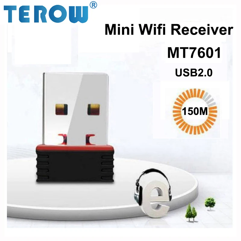 Беспроводная сетевая мини-карта TEROW 150M Wi-Fi адаптер 2 4G WLAN Rali7601 USB2.0 2dBi IEEE802.11n/b/g для