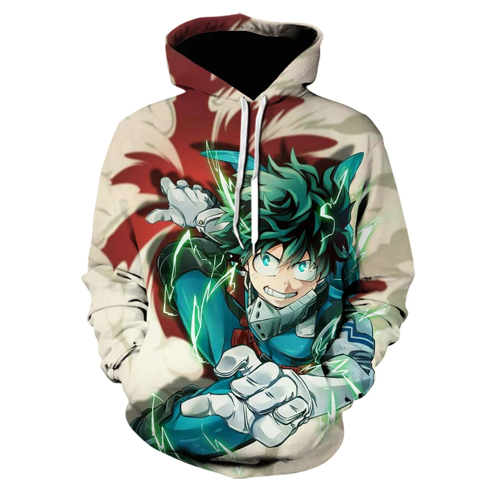 Аниме My Hero academic Midoriya Izuku Косплей deku Толстовка Мужская и женская повседневная