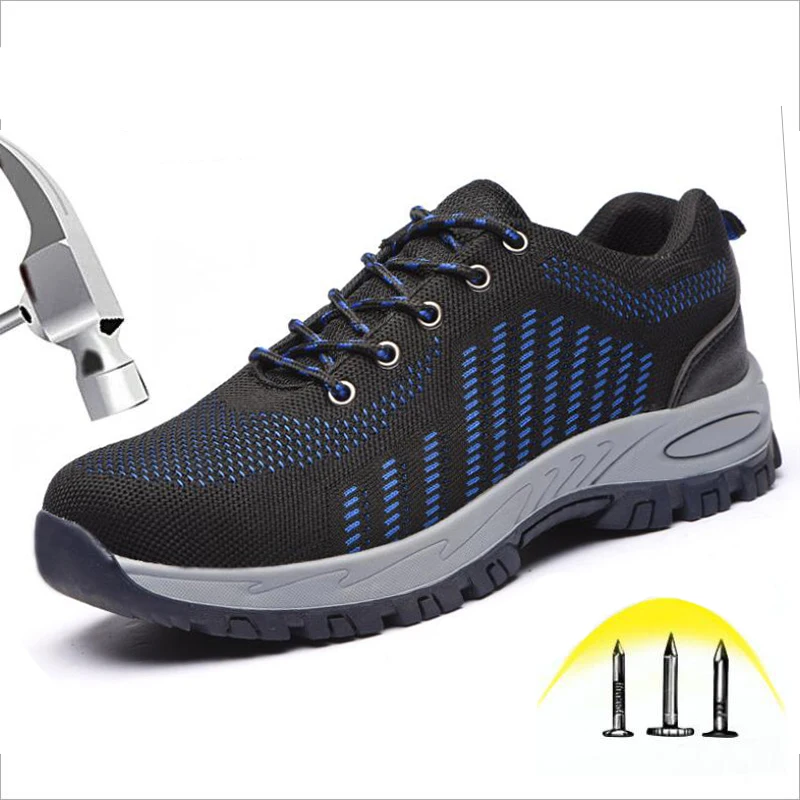 Мужская Осенняя сумка для обуви защиты от ударов со стальной головкой