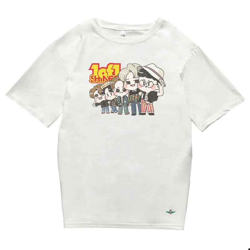 Шайни футболка для девочек и мальчиков Белые серого цвета с круглым вырезом на