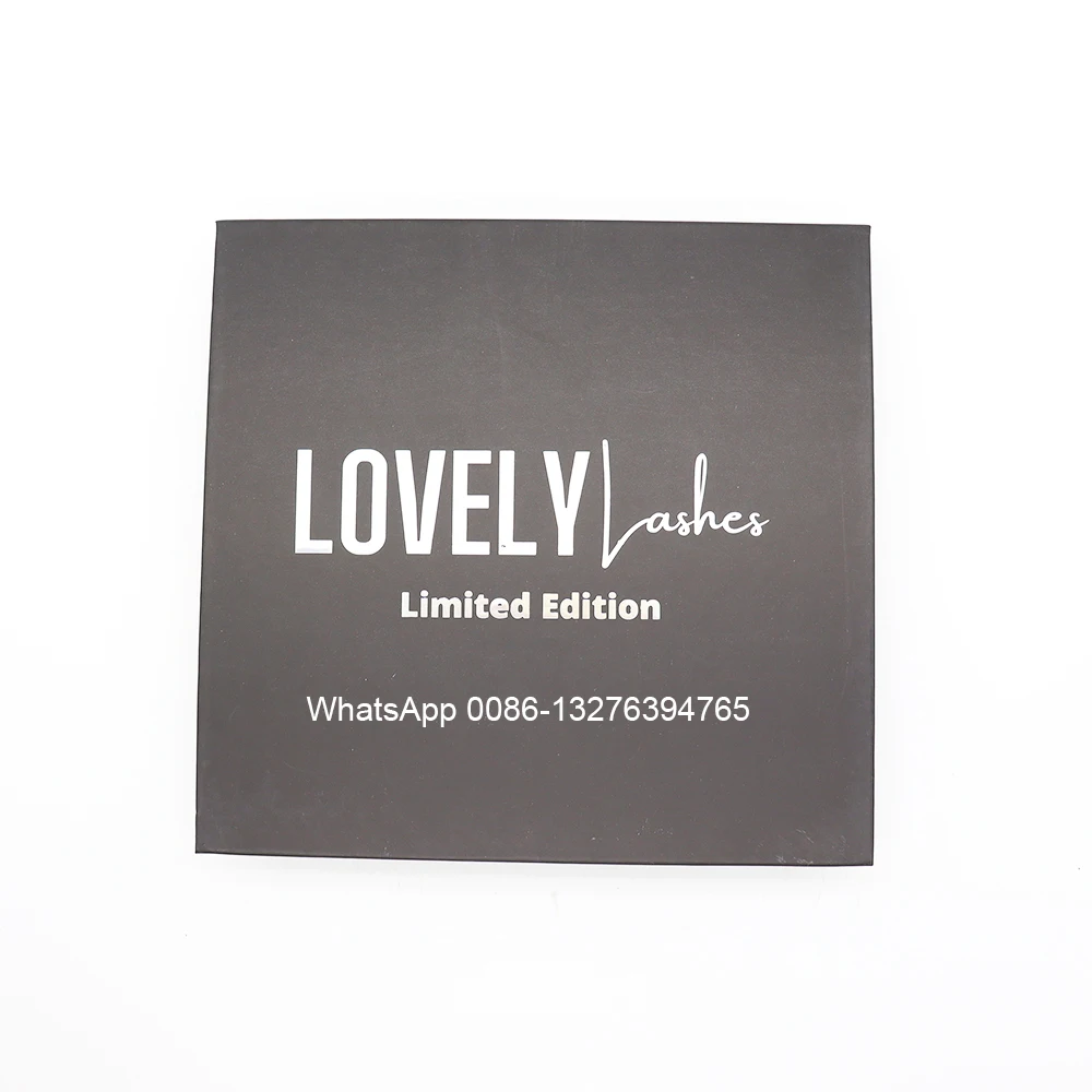 

New 3 Pairs Mink Eyelashes Pacgaing Box with Tweezers and Glue Wholesale 20MM 25MM Mink Eyelashes Custom Lashbox Packaging