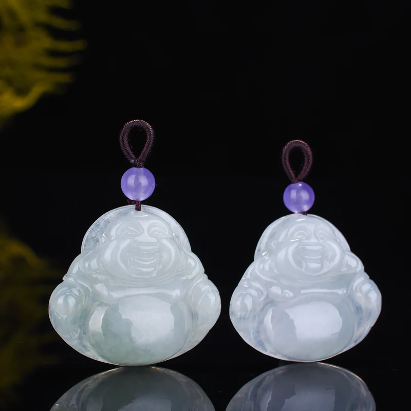 Женская подвеска в виде Будды с изумрудом | Украшения и аксессуары