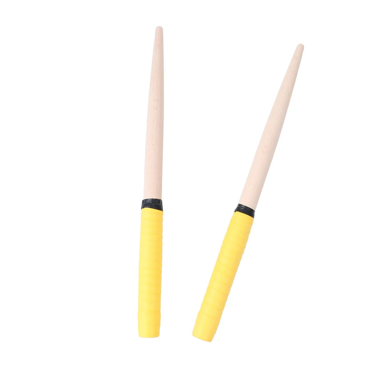 

1 Pair 35x2cm Taiko Drum Drumsticks Portable Wooden Drum Sticks Lightweight Percussion Sticks for Drum (Yellow)