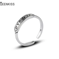 qeenkiss rg6629 2022 fine jewelry%c2%a0wholesale fashion%c2%a0woman%c2%a0girl%c2%a0birthday%c2%a0wedding gift retro round 925 sterling silver open ring